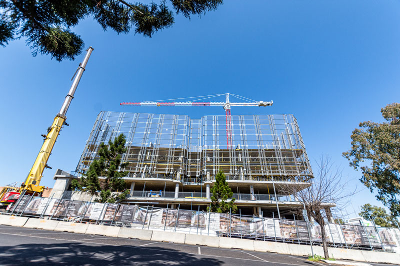 view of the no1 churchst construction from church st