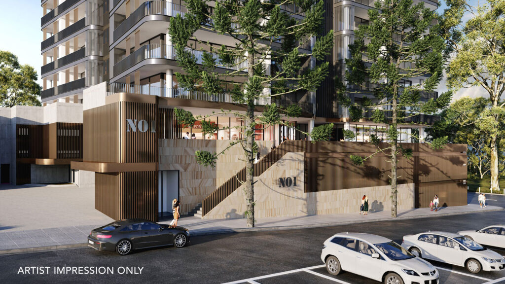 render of no 1 church st entrance